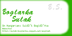 boglarka sulak business card